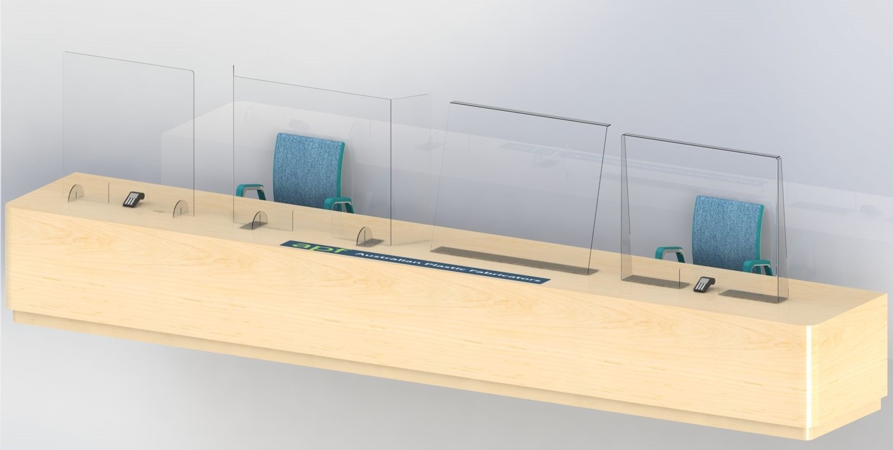 Sneeze GuardCurved APF Australian Plastic Fabricators